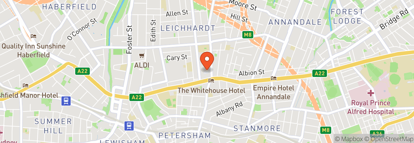 Map of The Italian Forum Cultural Centre