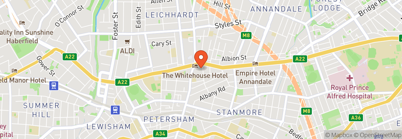 Map of Greenhouse Studios Sydney