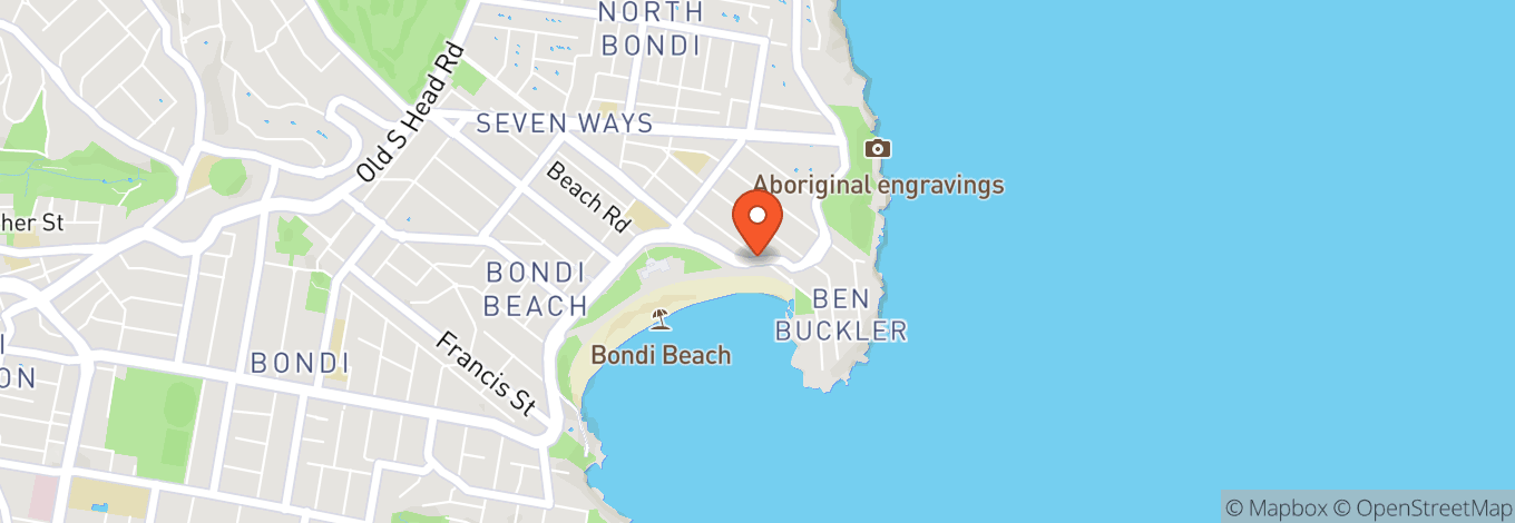 Map of North Bondi Surf Life Saving Club