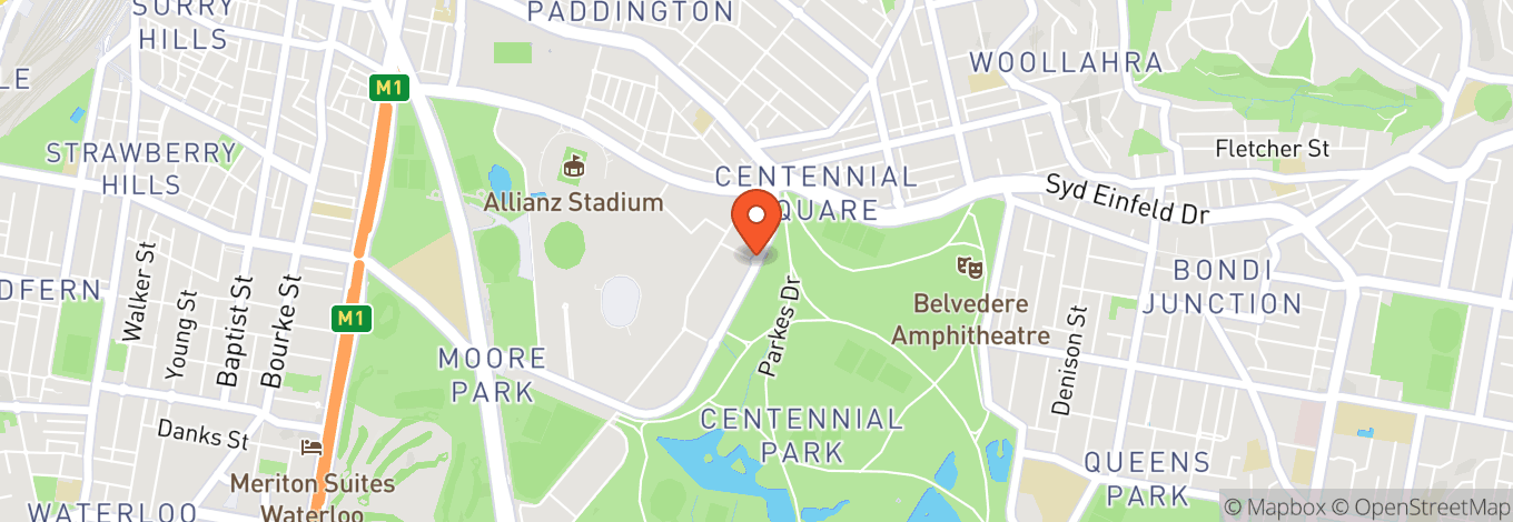 Map of Centennial Parklands