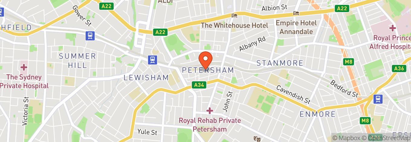 Map of Petersham Rsl Club