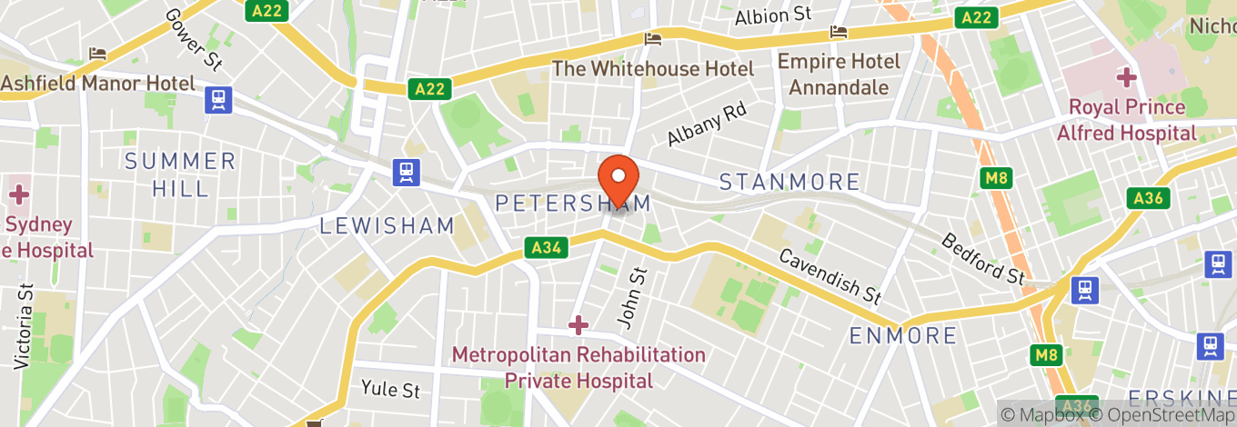 Map of Petersham Town Hall
