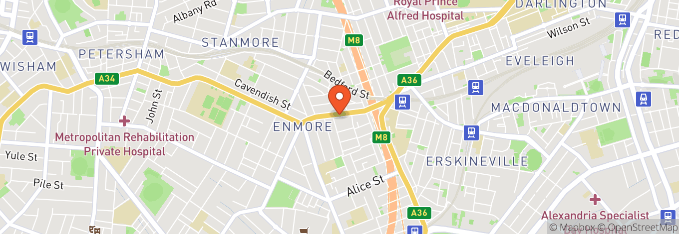 Map of Enmore Theatre