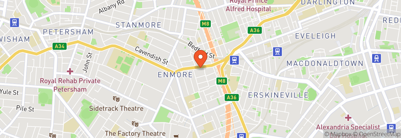 Map of Enmore Wildflower Wine Bar