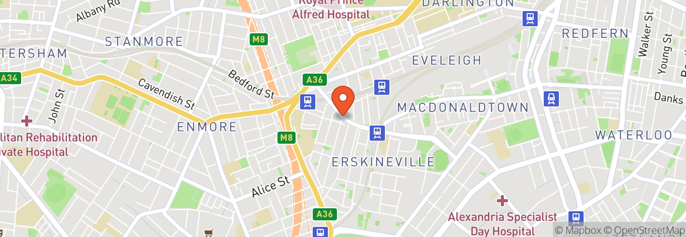 Map of The Imperial Erskineville