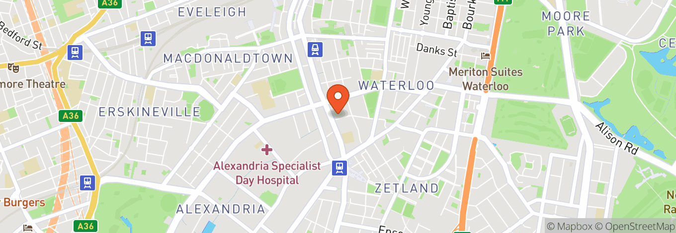 Map of Bondi Boxing Club