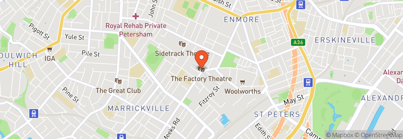 Map of The Matchbox @ Factory Theatre