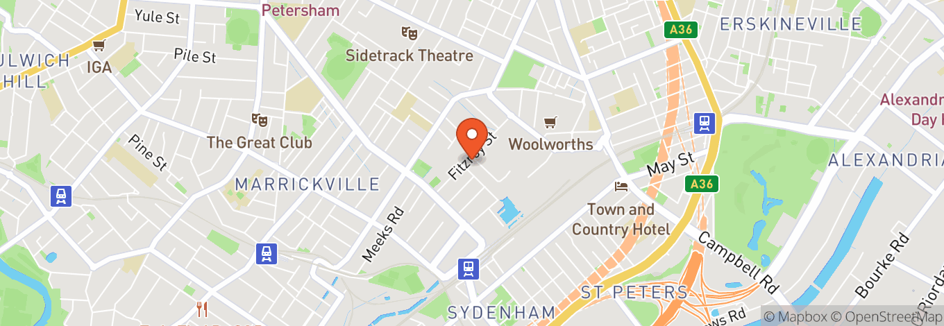 Map of Bk's Gymnastics Marrickville