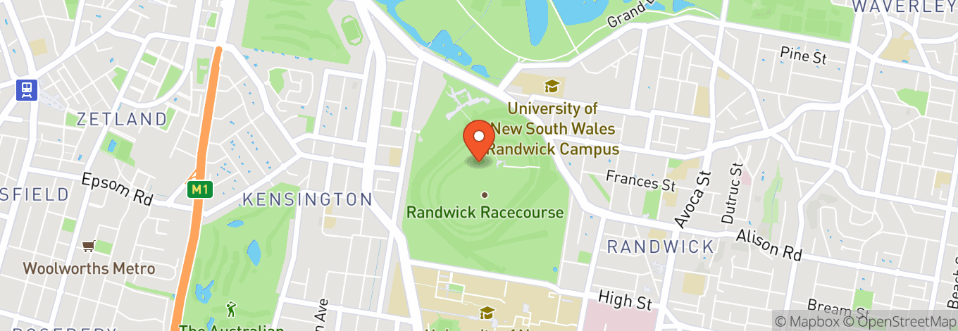 Map of Winx Stand, Royal Randwick Racecourse