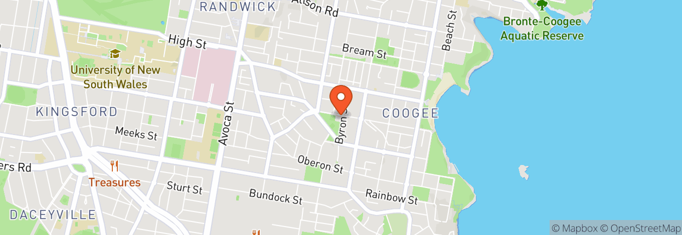 Map of Red Velvet Room - Coogee Diggers