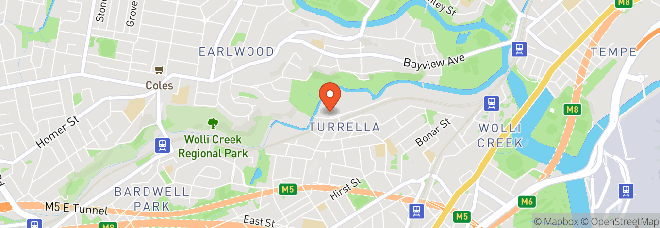 Map of Laser Siege Sydney