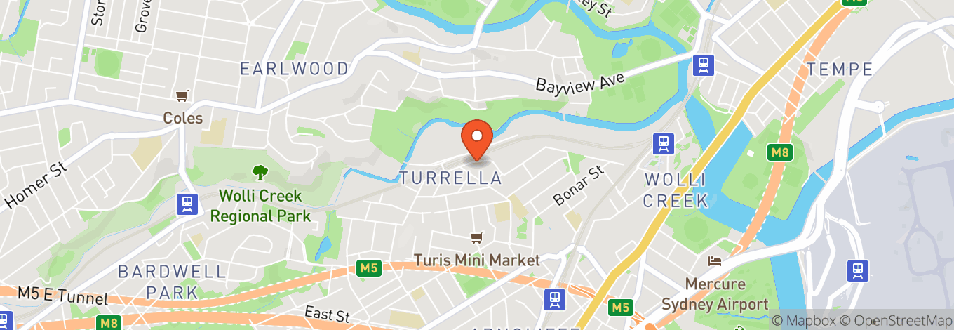 Map of Turrella Turf Club