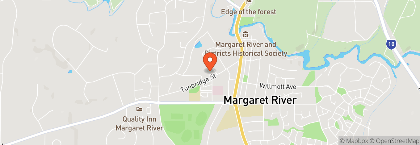 Map of Gloucester Park Football Oval Margaret River