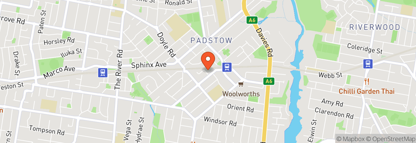 Map of Padstow Rsl Club
