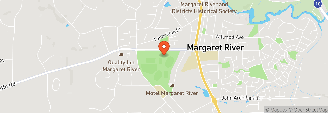 Map of Margaret River Heart