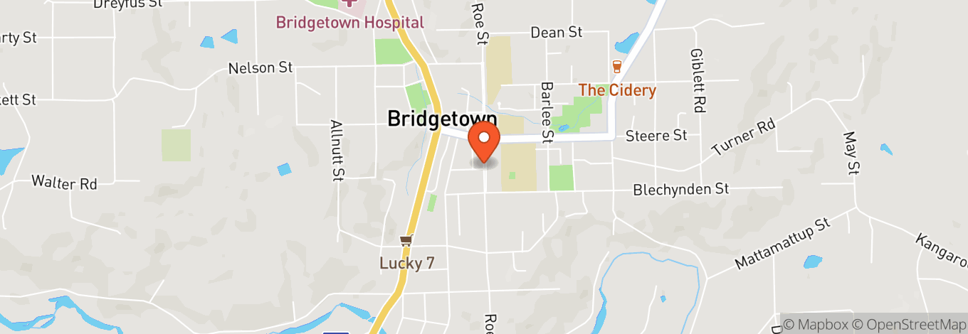 Map of Blues at Bridgetown