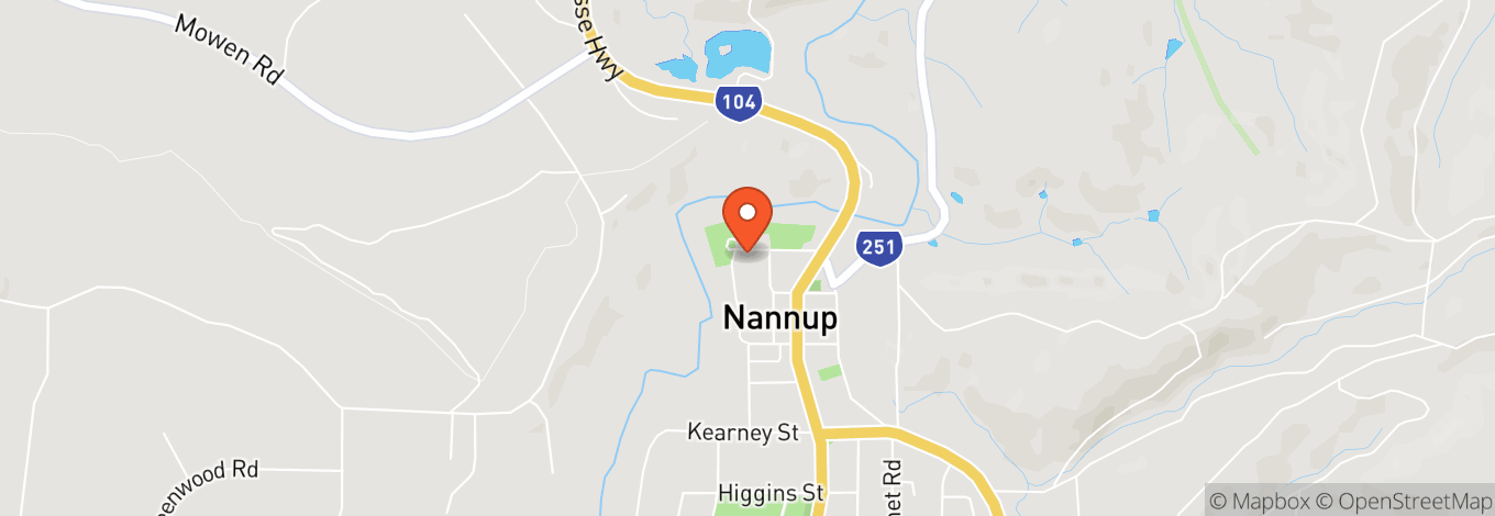 Map of Nannup