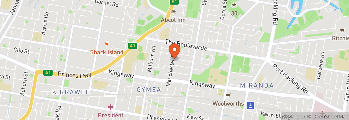 Map of Tradies Gymea