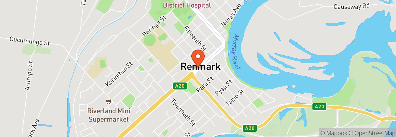 Map of Chaffey Theatre