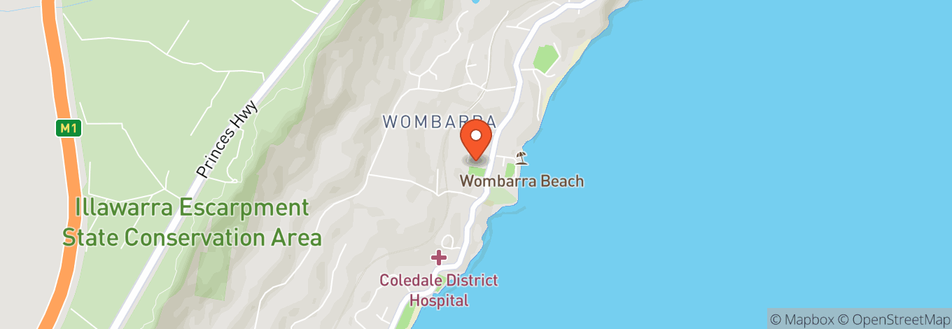 Map of Wombarra Bowling Club