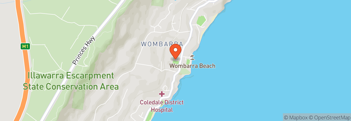 Map of Scarborough Wombarra Bowling Club