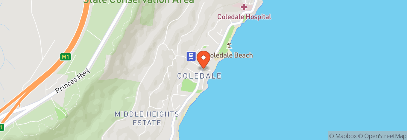 Map of Coledale Rsl