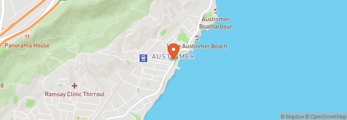 Map of Austinmer Surf Life Saving Club