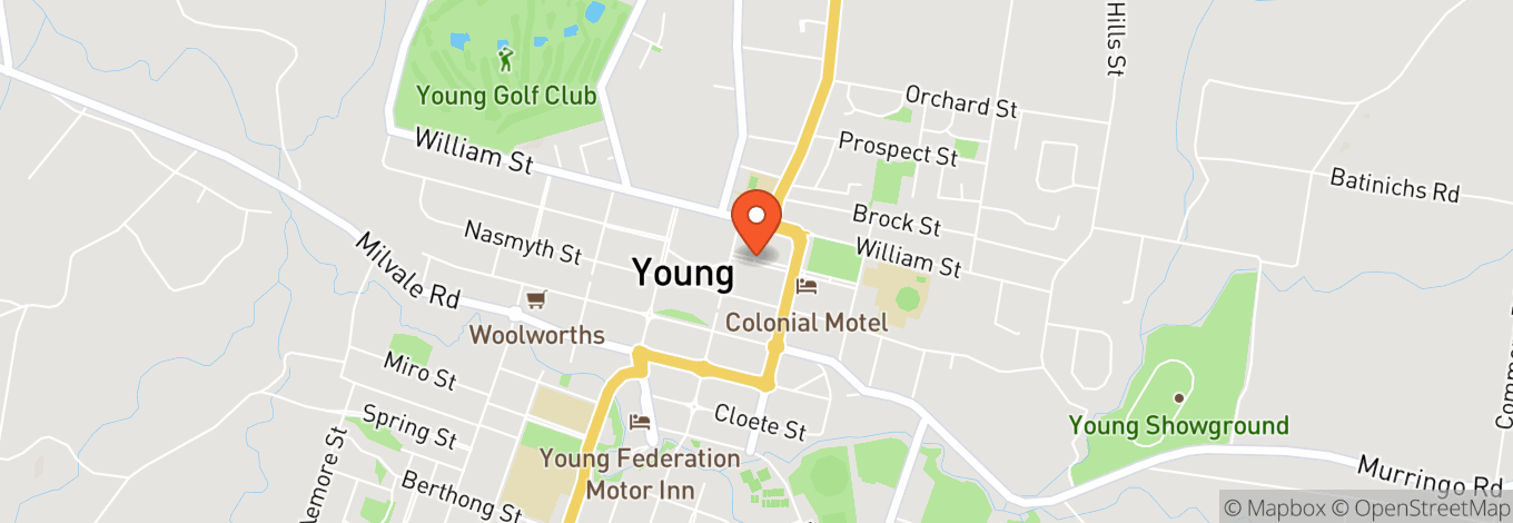 Map of Young Services Club