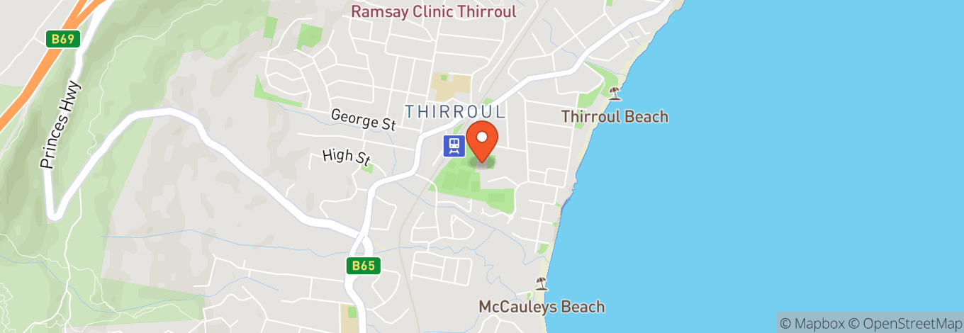 Map of Club Thirroul