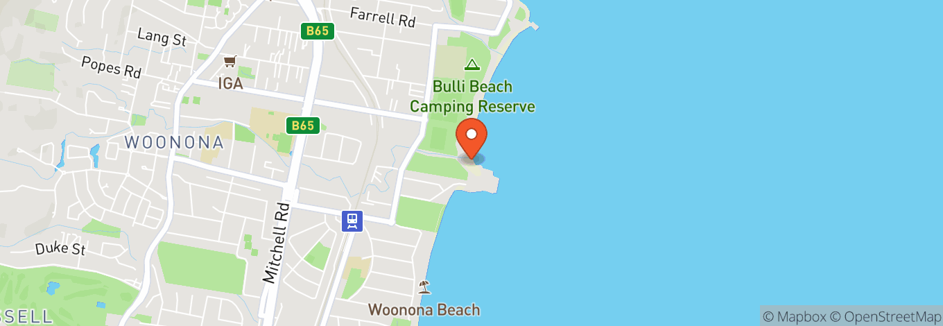 Map of Bulli Beach