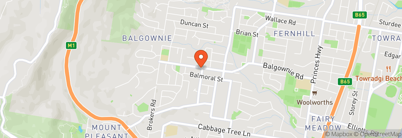 Map of Balgownie Hotel