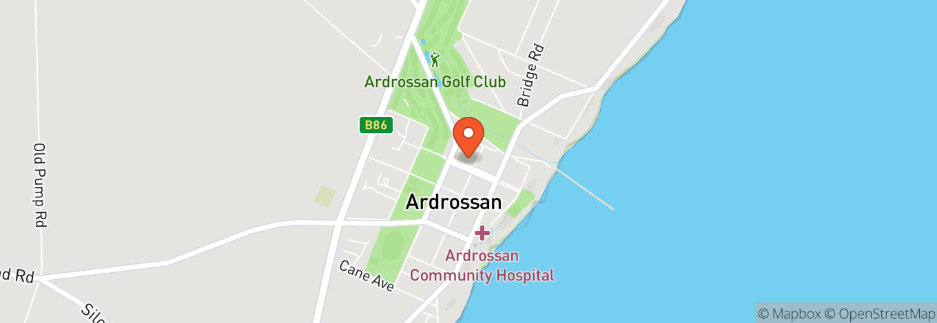 Map of Ardrossan Town Hall