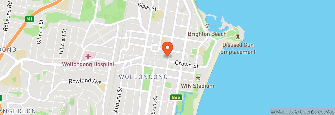 Map of Secret Location - Wollongong