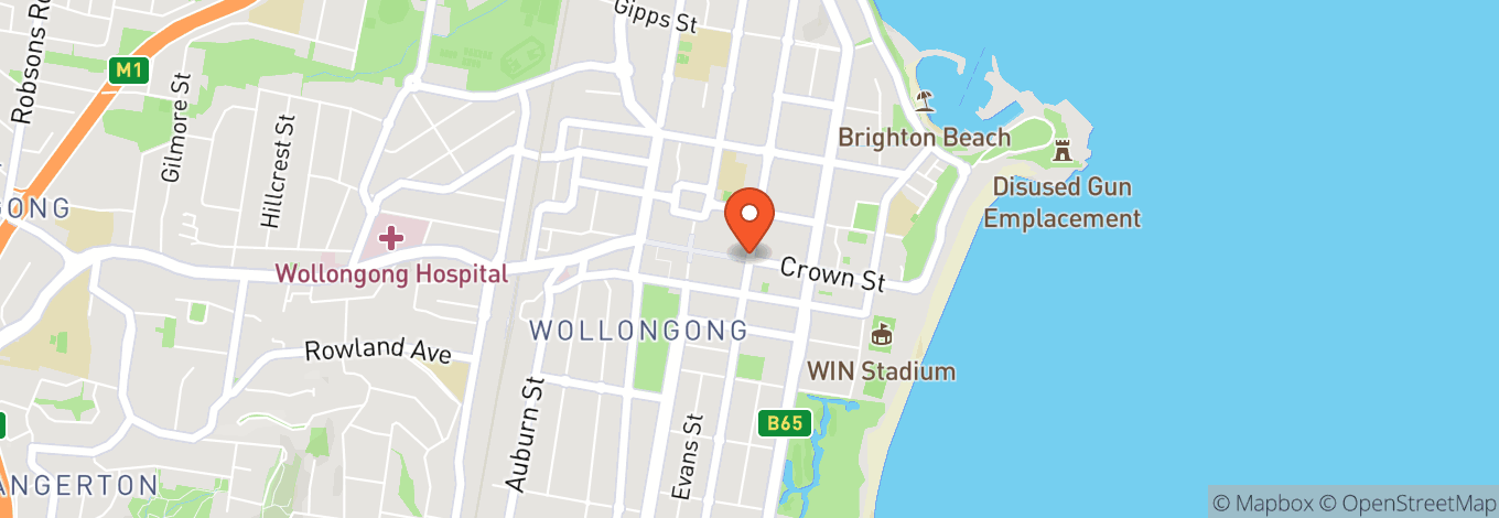 Map of The Music Lounge - Wollongong Town Hall