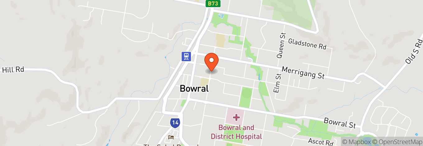 Map of Bowral Memorial Hall
