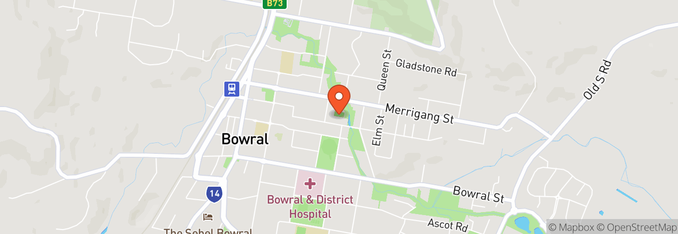 Map of Bowral Bowling Club