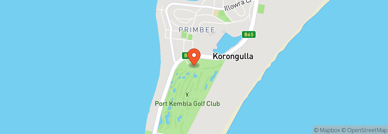 Map of Port Kembla Golf Club