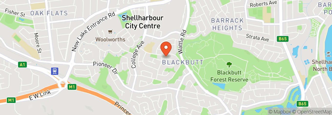 Map of Stockland Shellharbour Shopping Centre