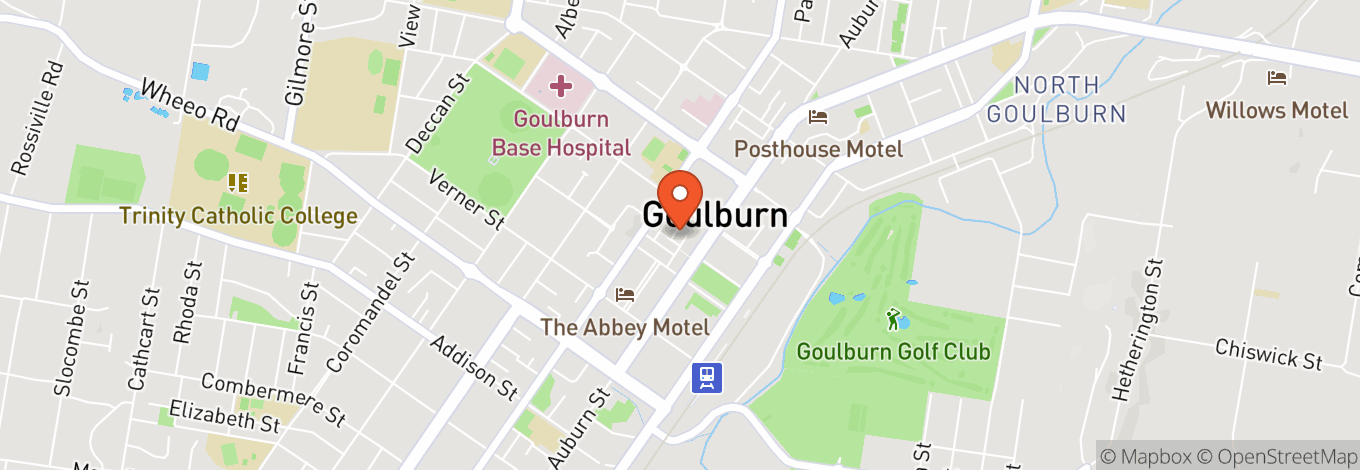 Map of Goulburn Workers Club