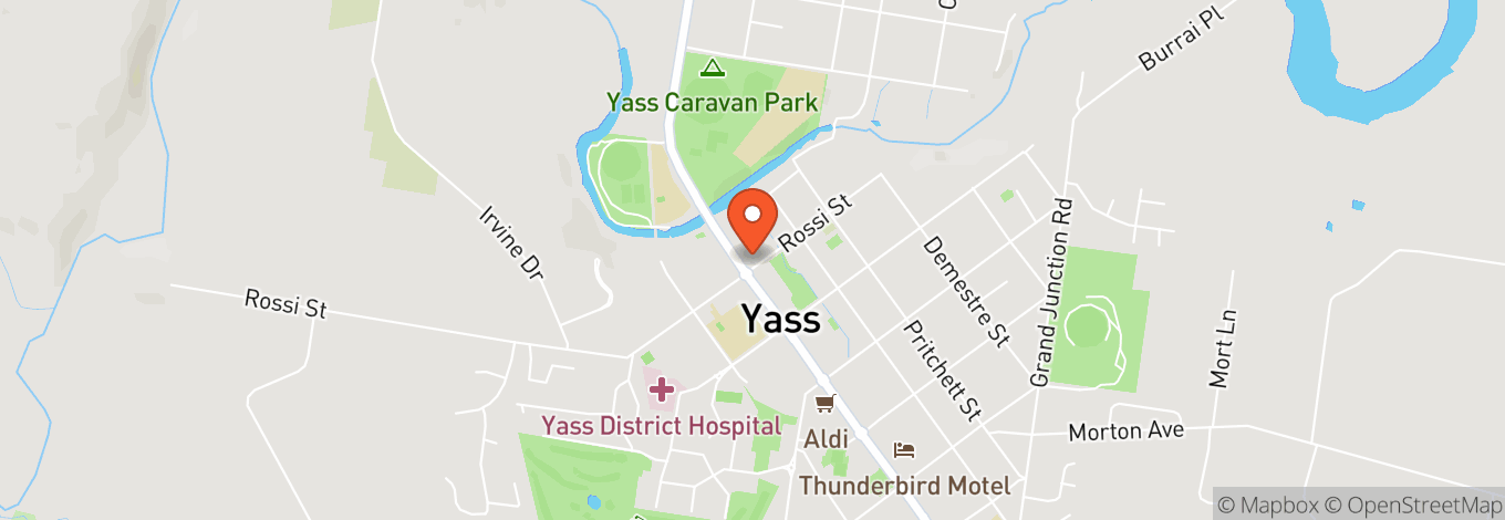 Map of Yass Soldiers Memorial Hall