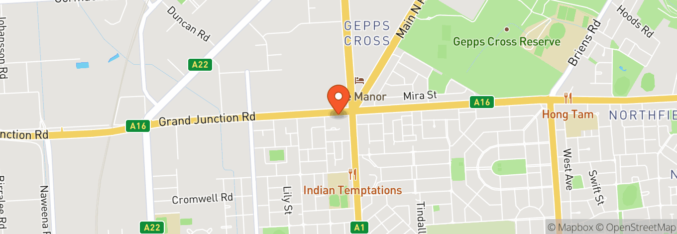 Map of Coopers Alehouse Gepps Cross