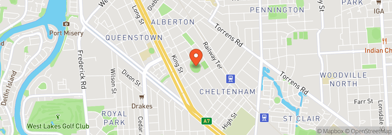 Map of Alberton Oval