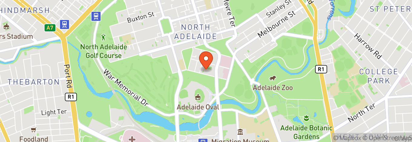 Map of St Mark's College, Adelaide