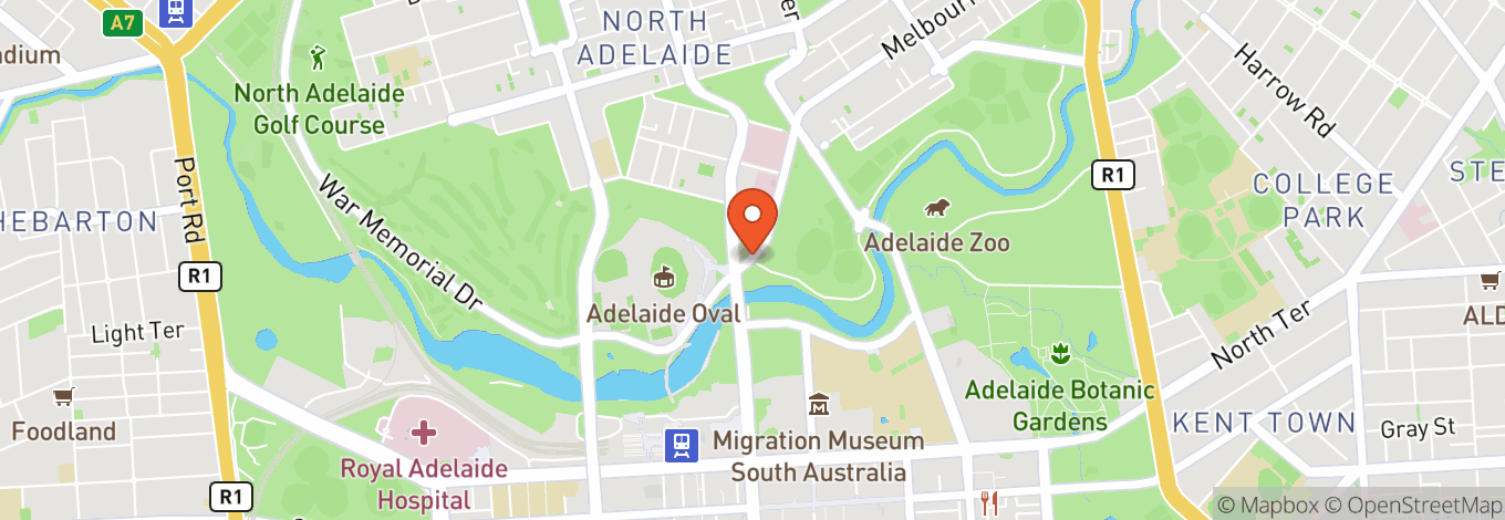 Map of Adelaide Oval