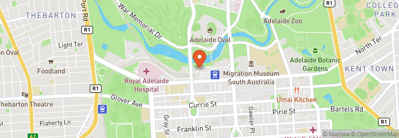 Map of Adelaide Convention Centre