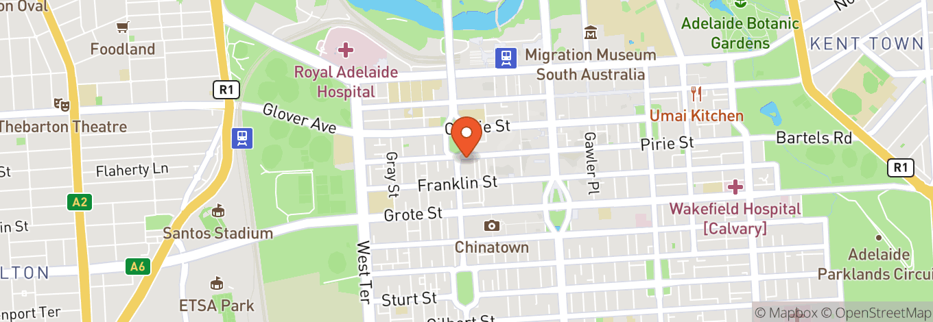 Map of Adelaide Dance Centre