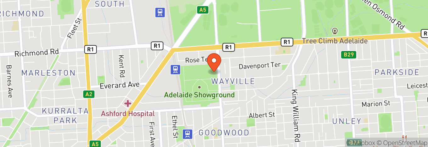 Map of Adelaide Showground