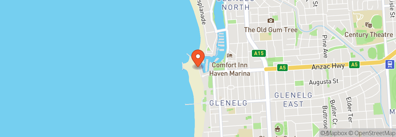 Map of Glenelg Surf Life Saving Club