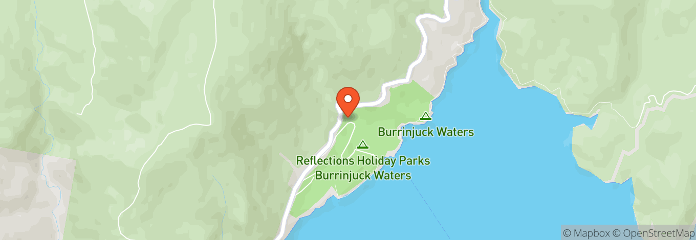 Map of Lake Burrinjuck