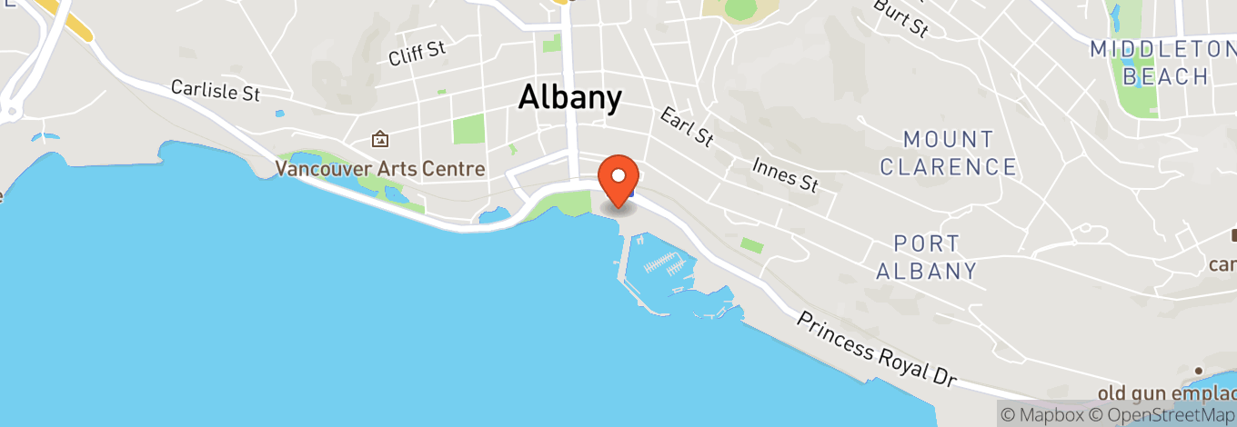 Map of Albany Entertainment Centre